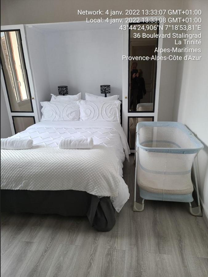 1 Chambre paisible à La Trinité proche de Nice et Monaco Esterno foto